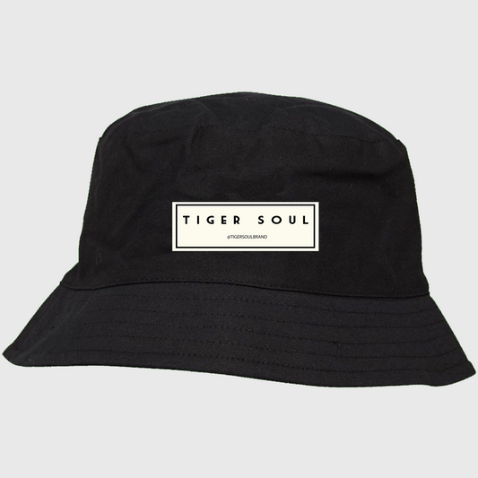 Classic Black Bucket Hat - Tiger Soul Barcelona