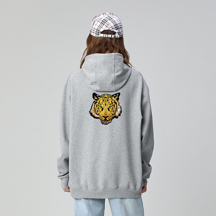 Gray Tiger Hoodie (GENDERLESS) - Tiger Soul Barcelona