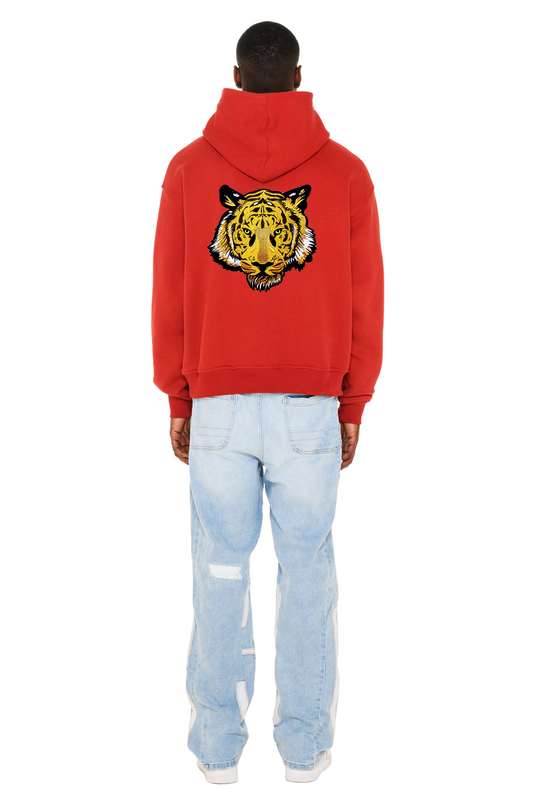 Red Hoodie (GENDERLESS) - Tiger Soul Barcelona